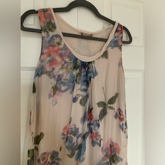 CARLA CONTI VINTAGE 100% ITALIAN SILK DRESS SIZE  MEDIUM - Picture 2 of 7